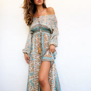 Sheer Boho Maxi Dress