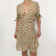 floral summer dress - size 8