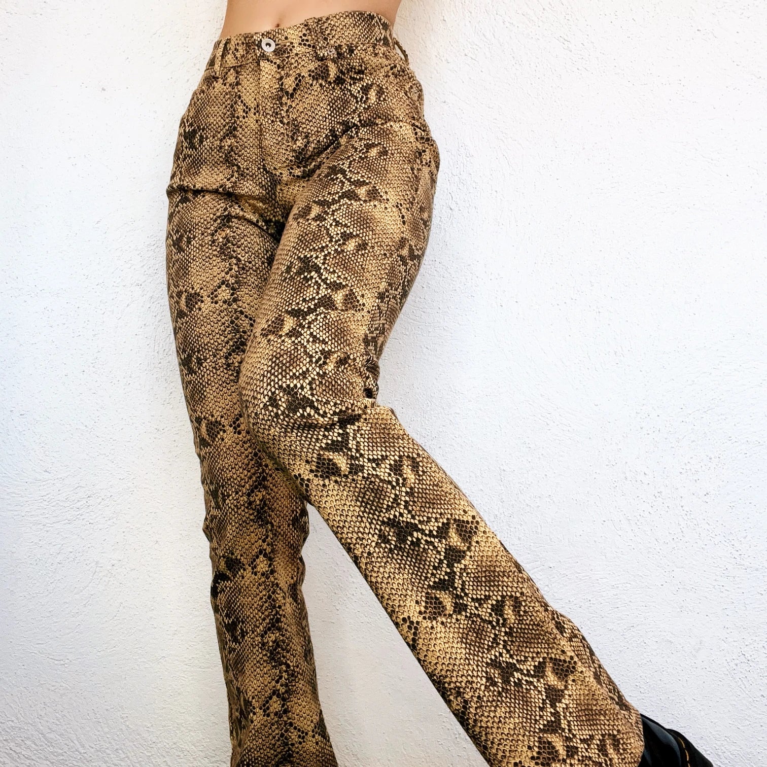 Guess Snakeskin Flares