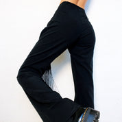 Groovy Black Fringe Pants