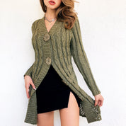 Sage Green Long Cardigan
