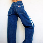 90s Striped Wide Leg Jeans