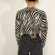 soft zebra cardi - medium