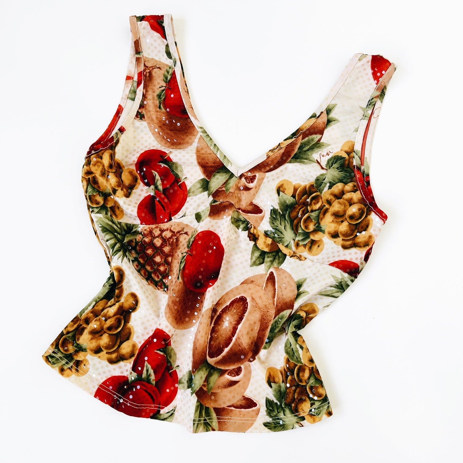 Vintage Shimmery Fruit Top