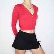 90s VERSACE Red Cardigan (XS)