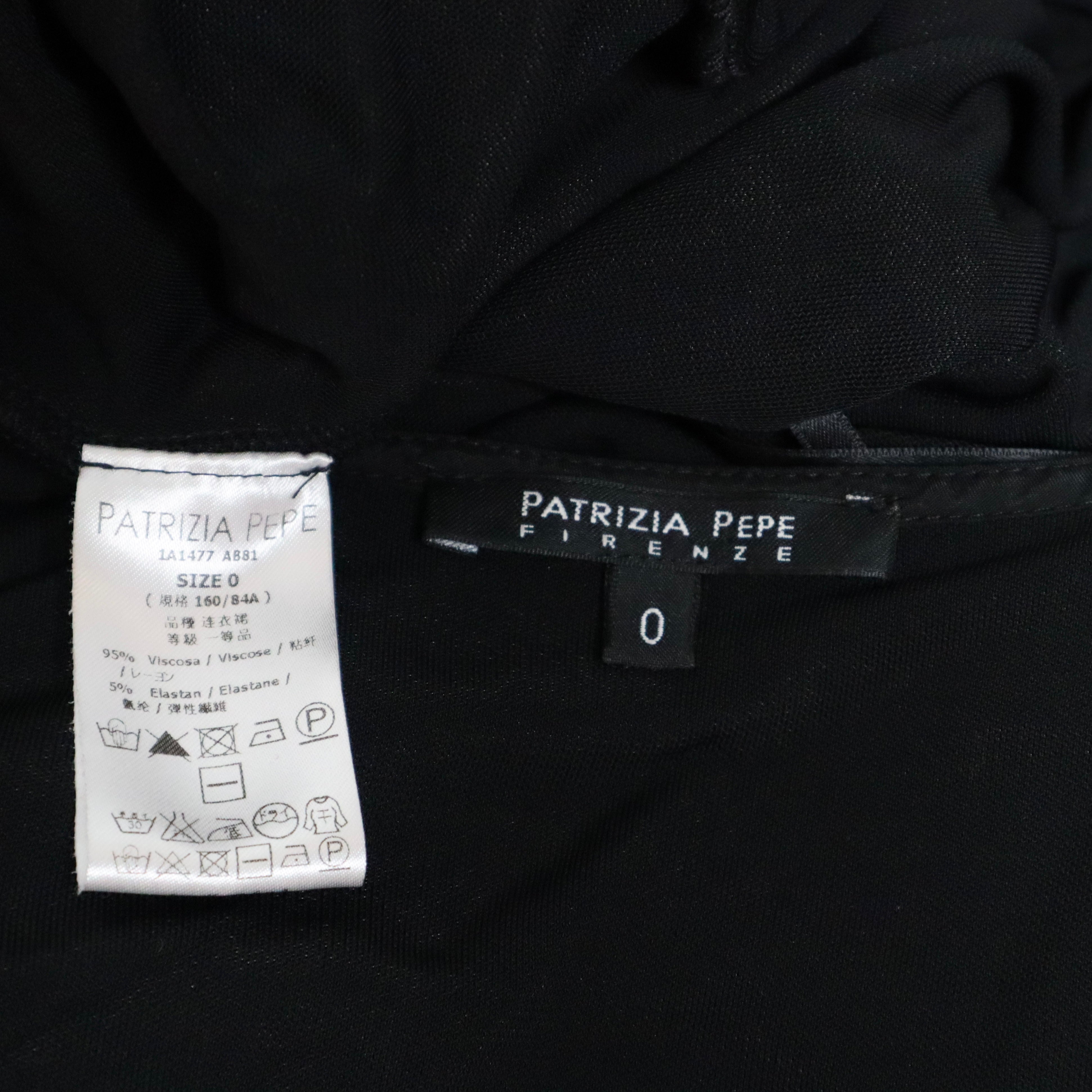 90s PATRIZIA PEPE Sexy Black Dress (XS/S)