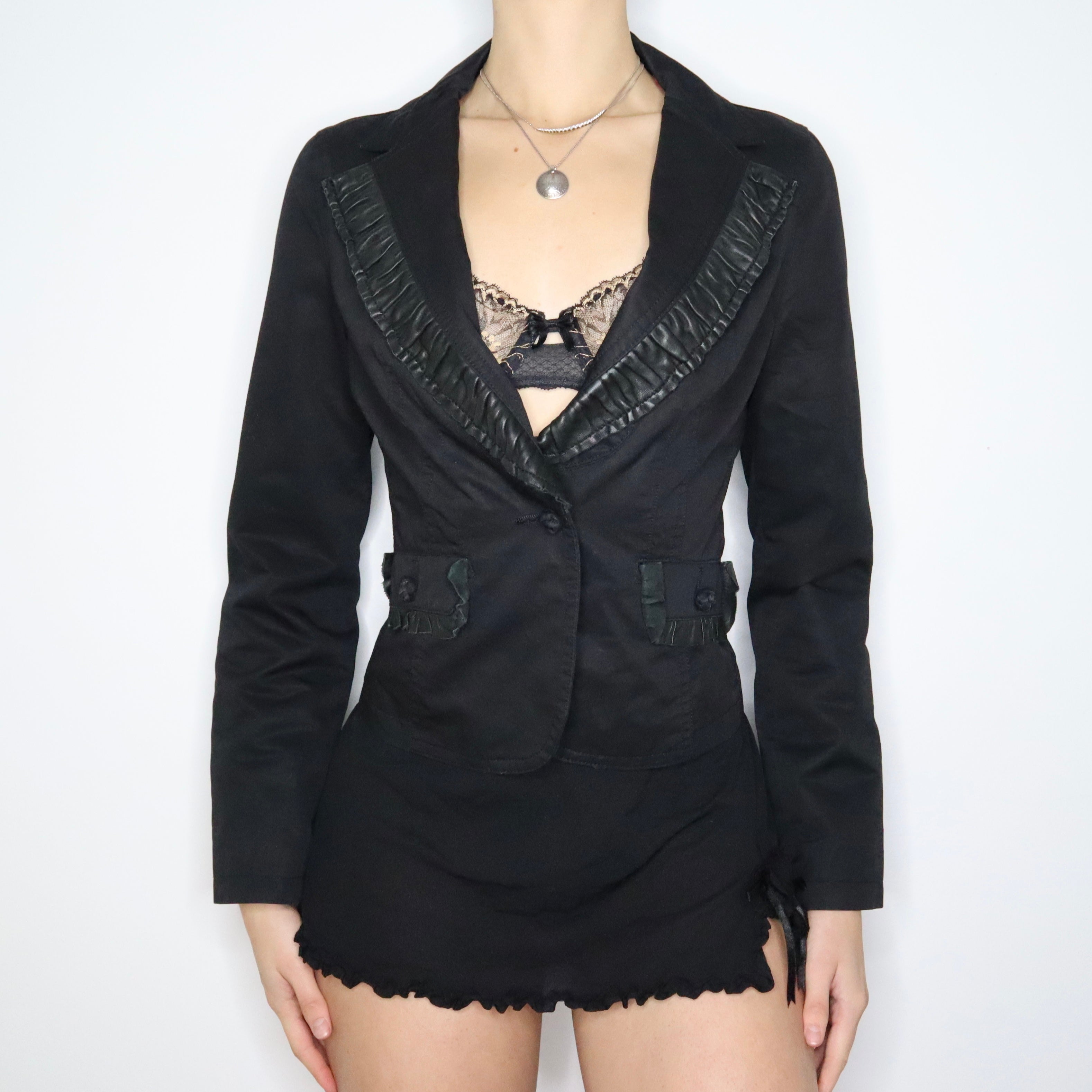 Y2K MACKAGE Corset Blazer (M)