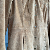 Vintage 90s suede jacket + pant set - M