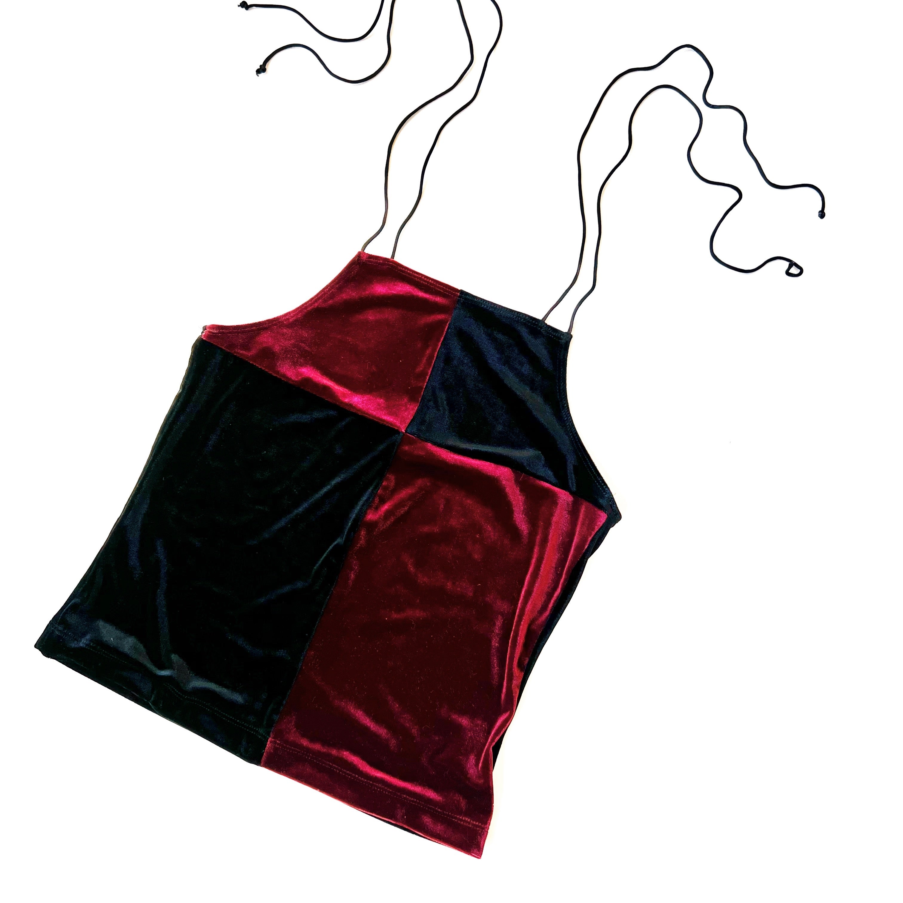 90s Velvet Halter Top