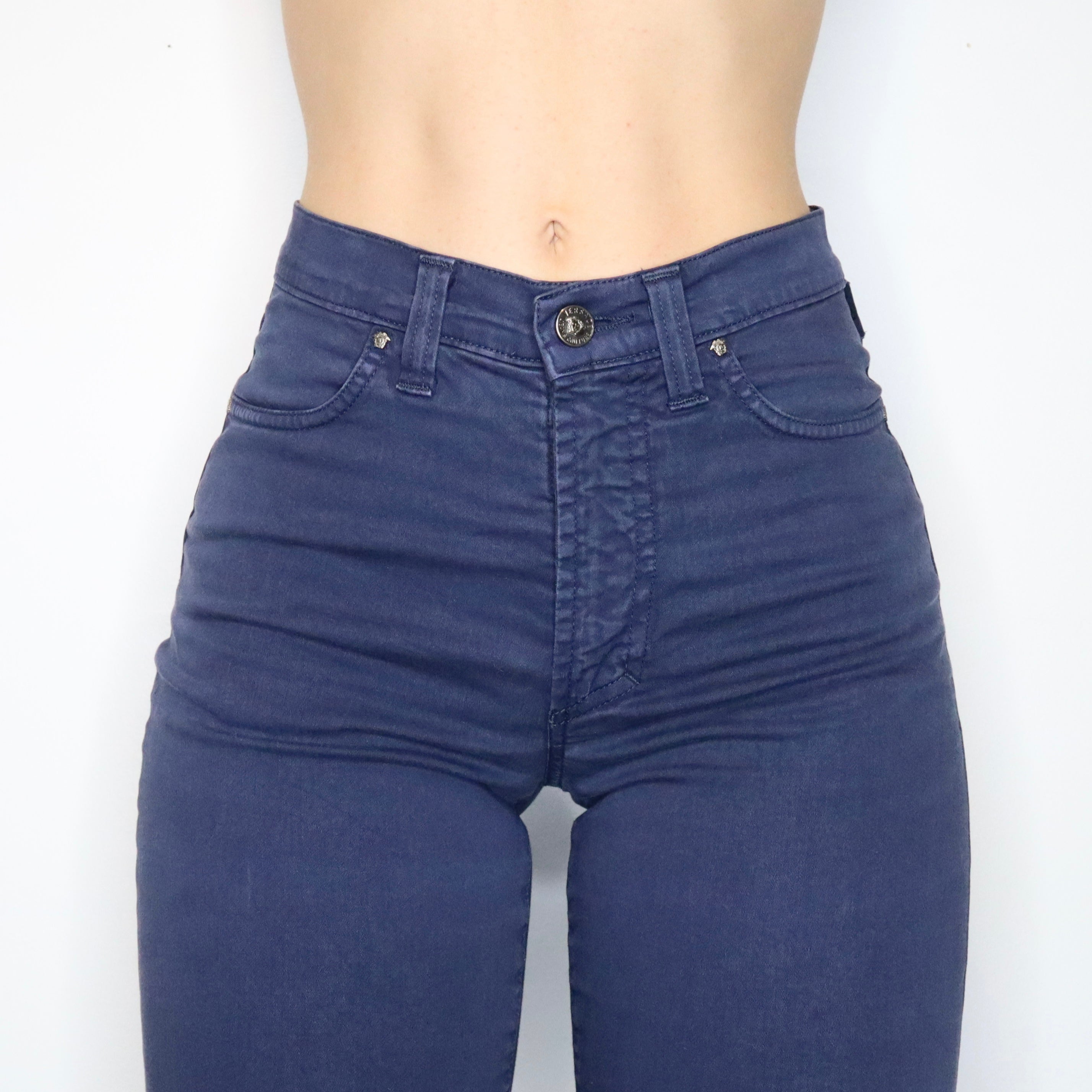 90s VERSACE High Waisted Pants (S)