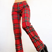 Red Plaid Tommy Pants