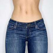 Y2K Low Rise Flared Jeans (Small)