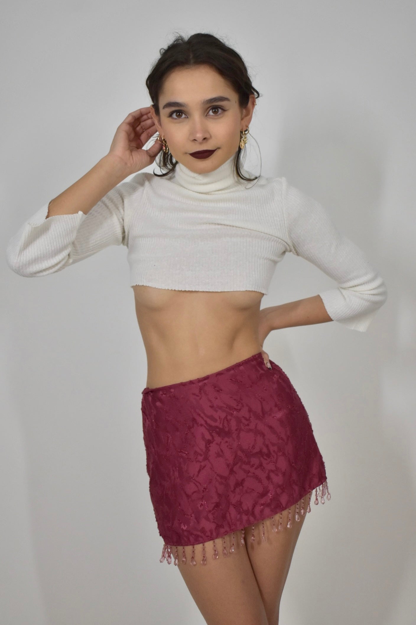 Beaded Miniskirt