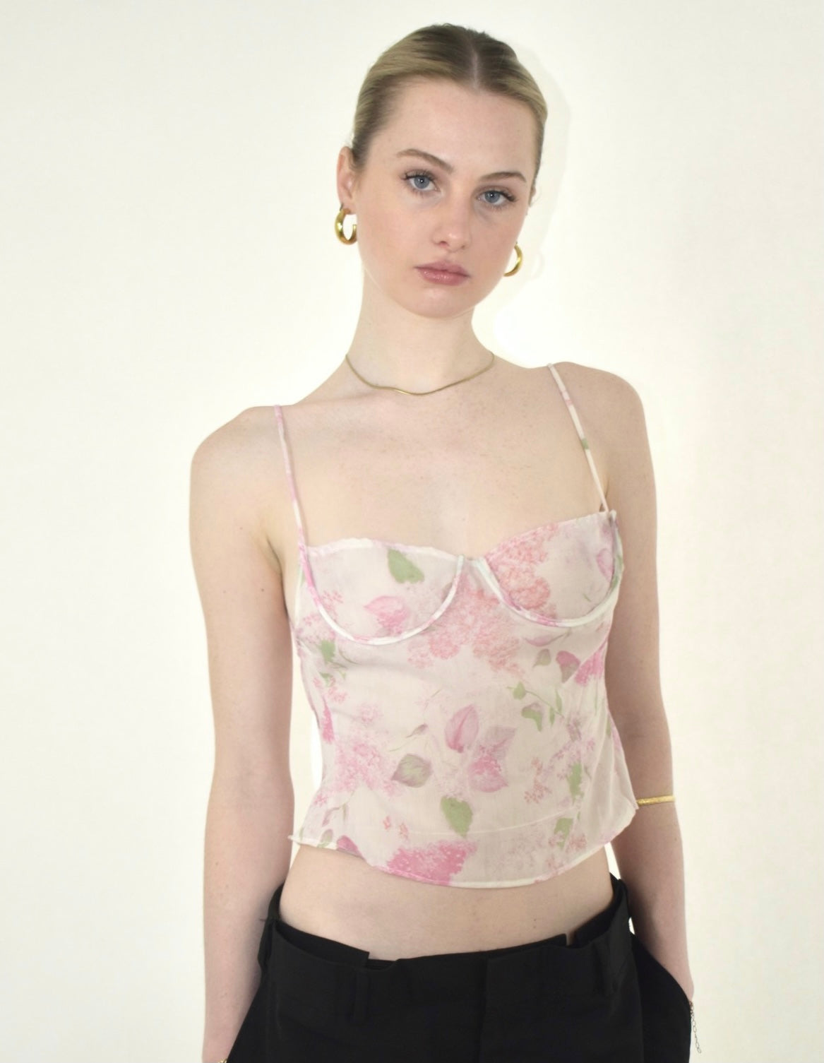 Floral Bustier Tank