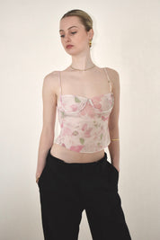 Floral Bustier Tank