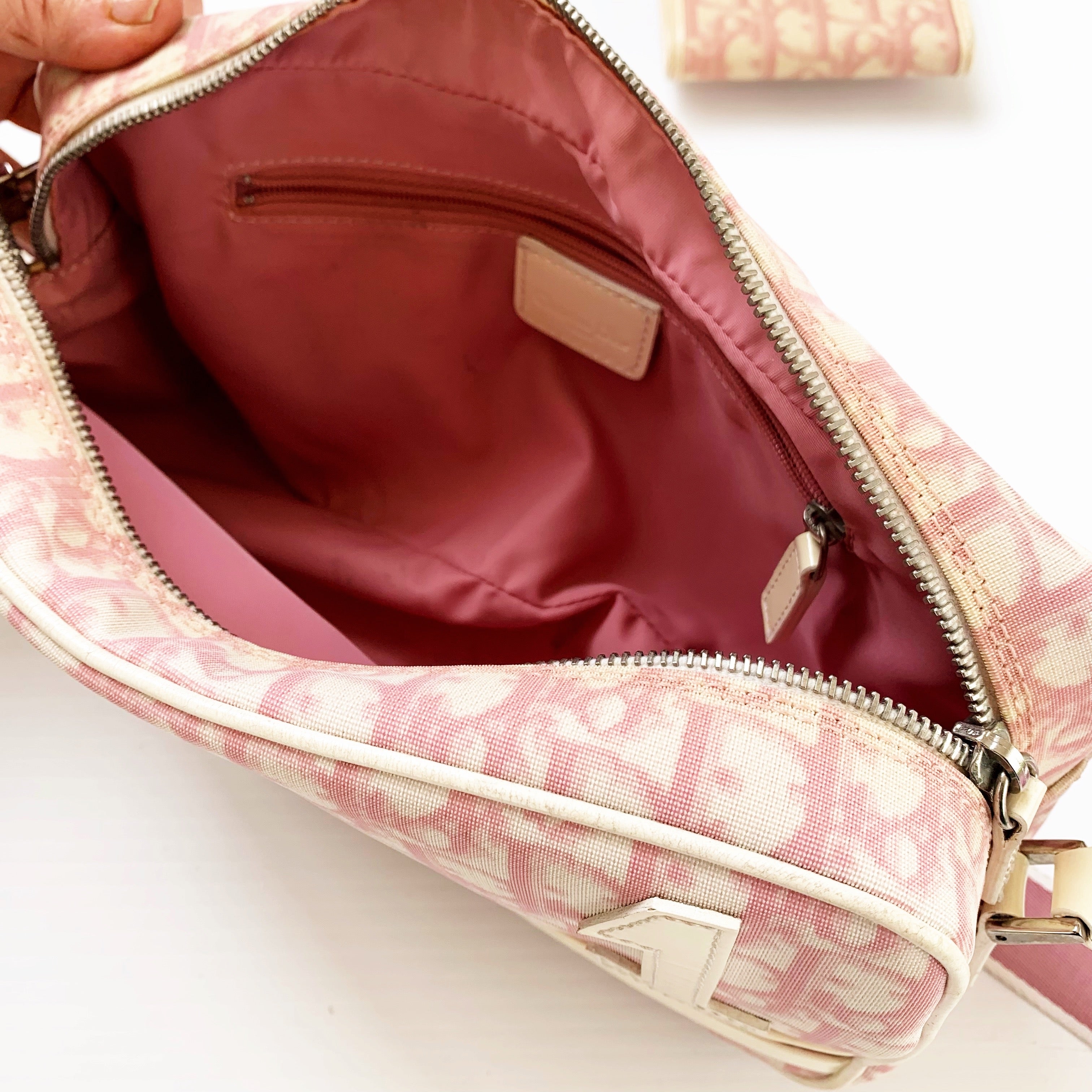 Vintage Pink Dior Trotter + Wallet