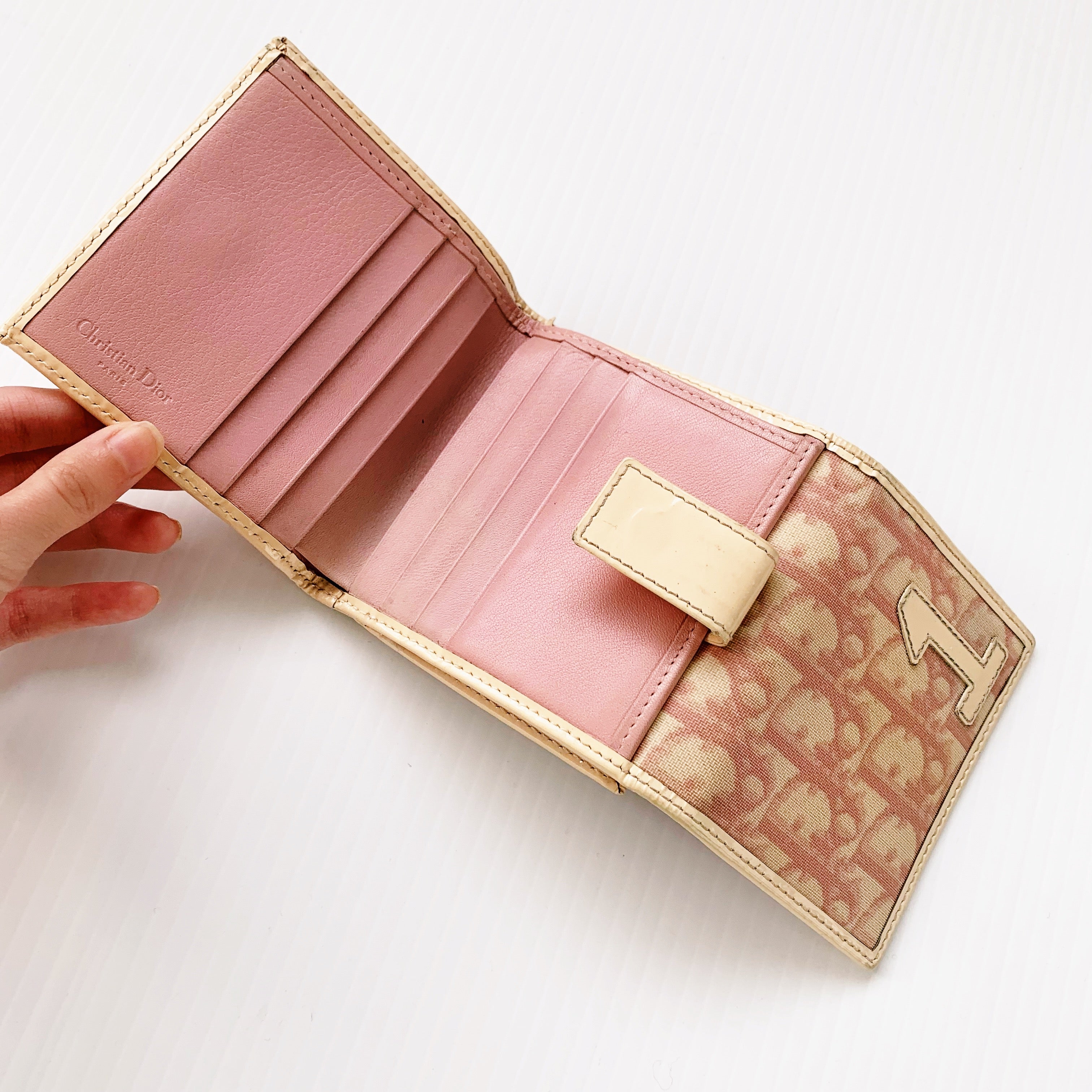 Vintage Pink Dior Trotter + Wallet