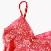 Sheer Lacy Coral Cami