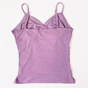 Lavender Ruched Rosebud Tank