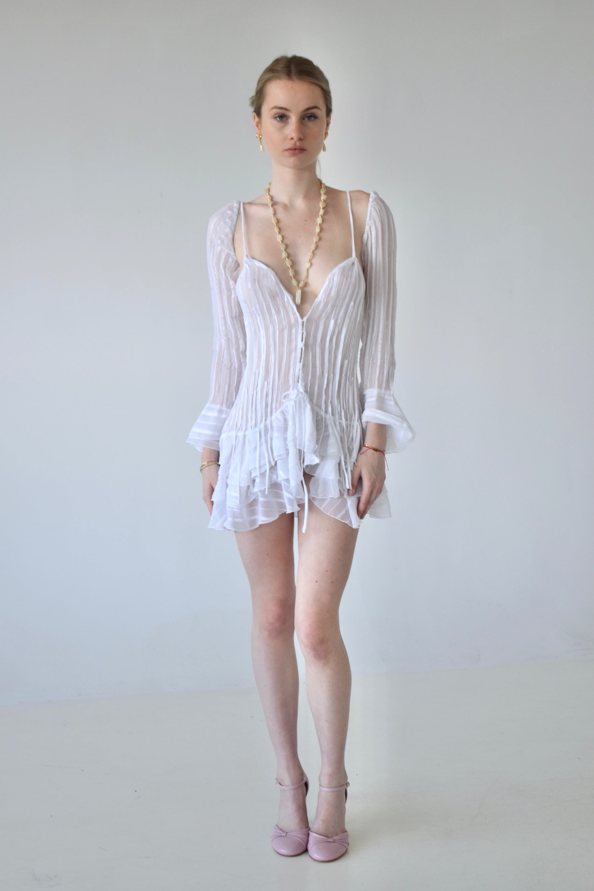 Ruffled Mini Dress