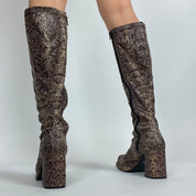 Mudd Brown Faux Leather Knee High Boots (SIZE 8.5)