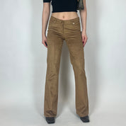 2000s Escada Camel Corduroy Mid-Rise Pants (2/4)