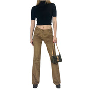 2000s Camel Corduroy Mid-Rise Pants (S)