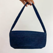 Y2K Denim Studded Shoulder Bag