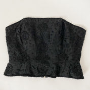 beaded silk bustier - size 10