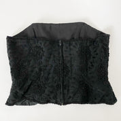 beaded silk bustier - size 10
