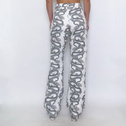 dragon print pants - medium