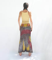 Gai Mattiolo denim maxi skirt