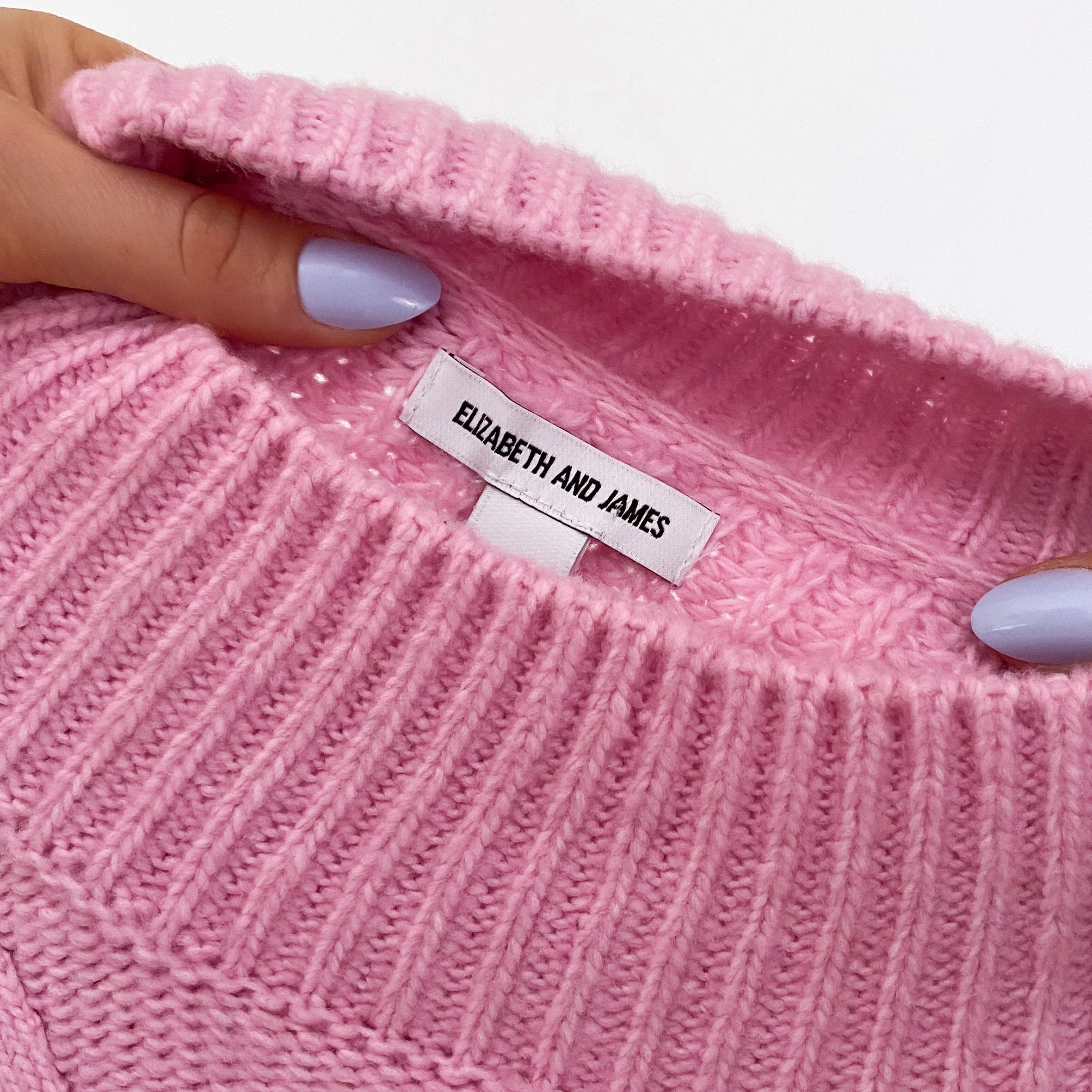 Baby Pink Mock Neck Sweater