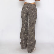 y2k l.e.i studded cargos - medium