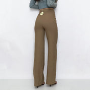 VG Tan Ultra High Rise Trousers
