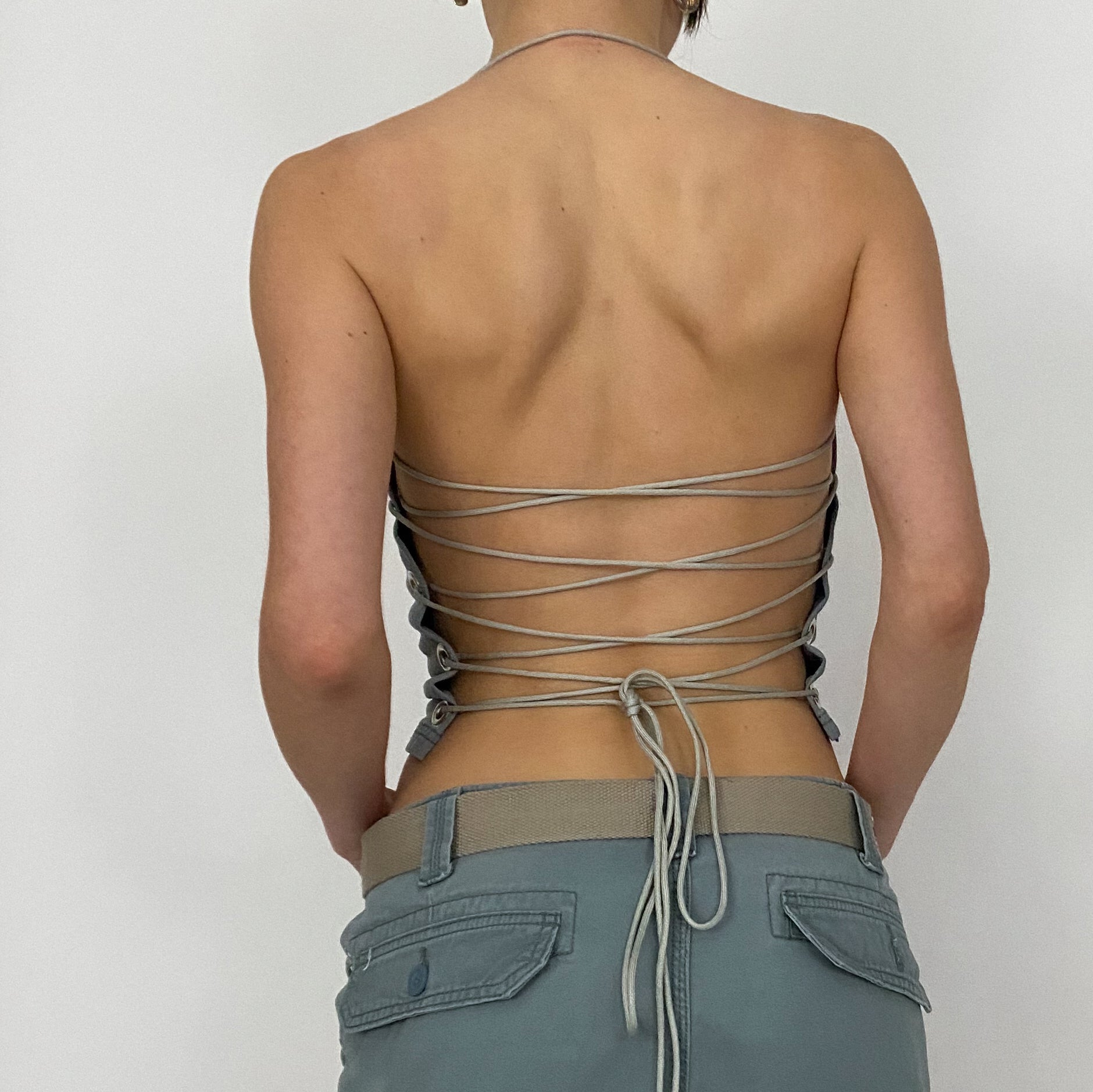 lace up cargo set - xs/s