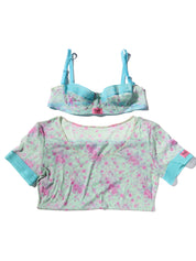 D&G Lingerie Bra and Shirt Set Sz L