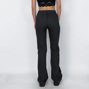 90's drawstring stretch trousers - medium