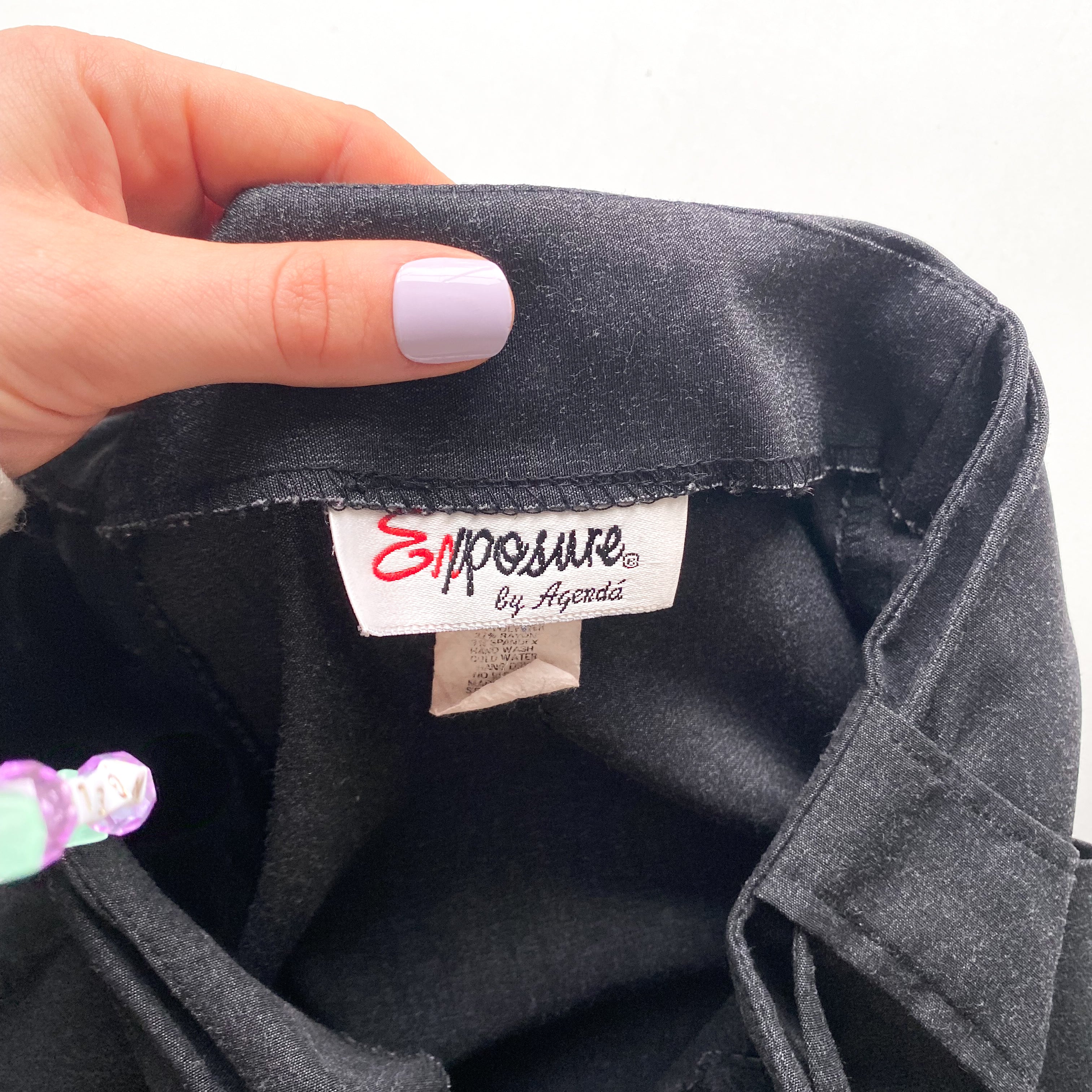 90's drawstring stretch trousers - medium