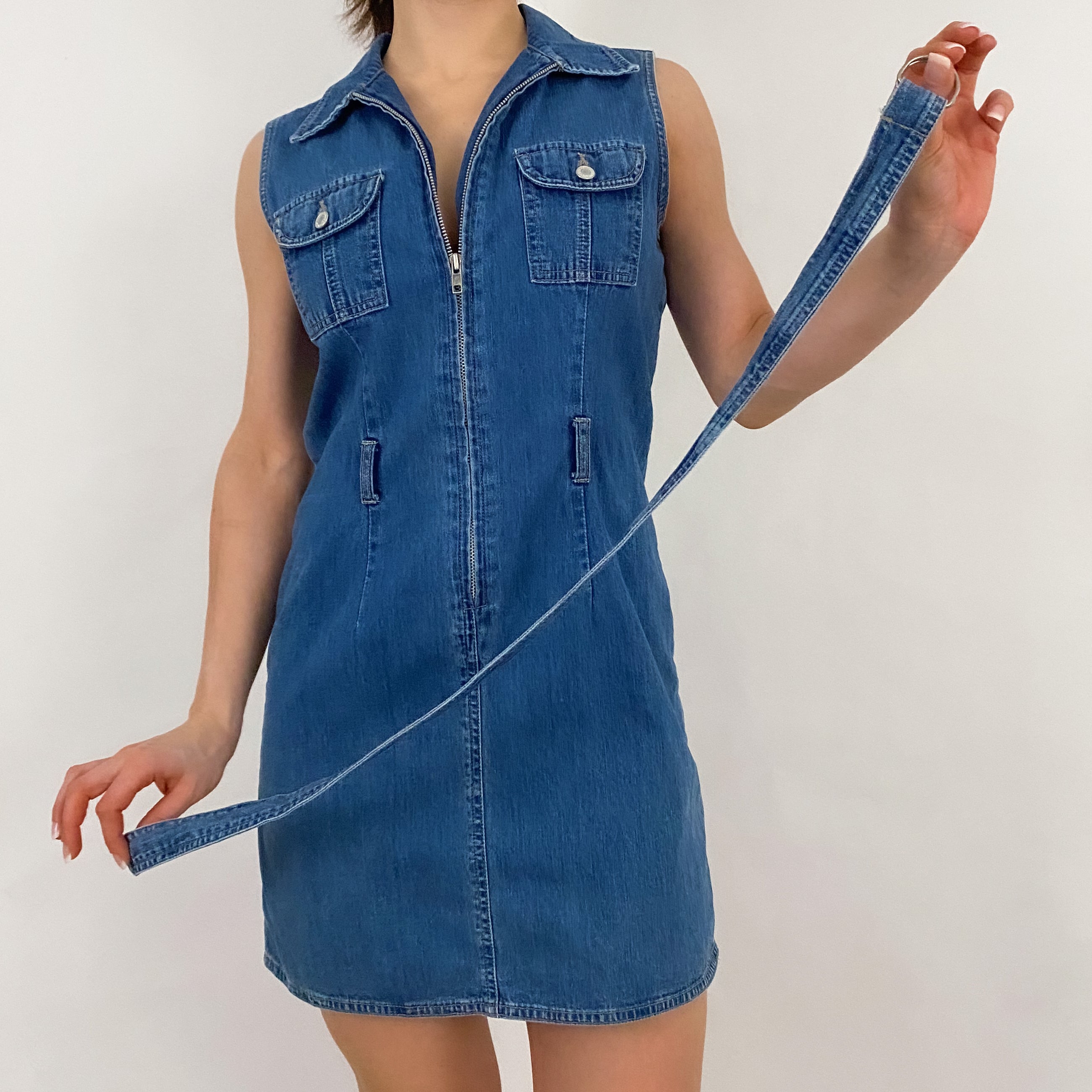 Y2K Denim Mini Dress