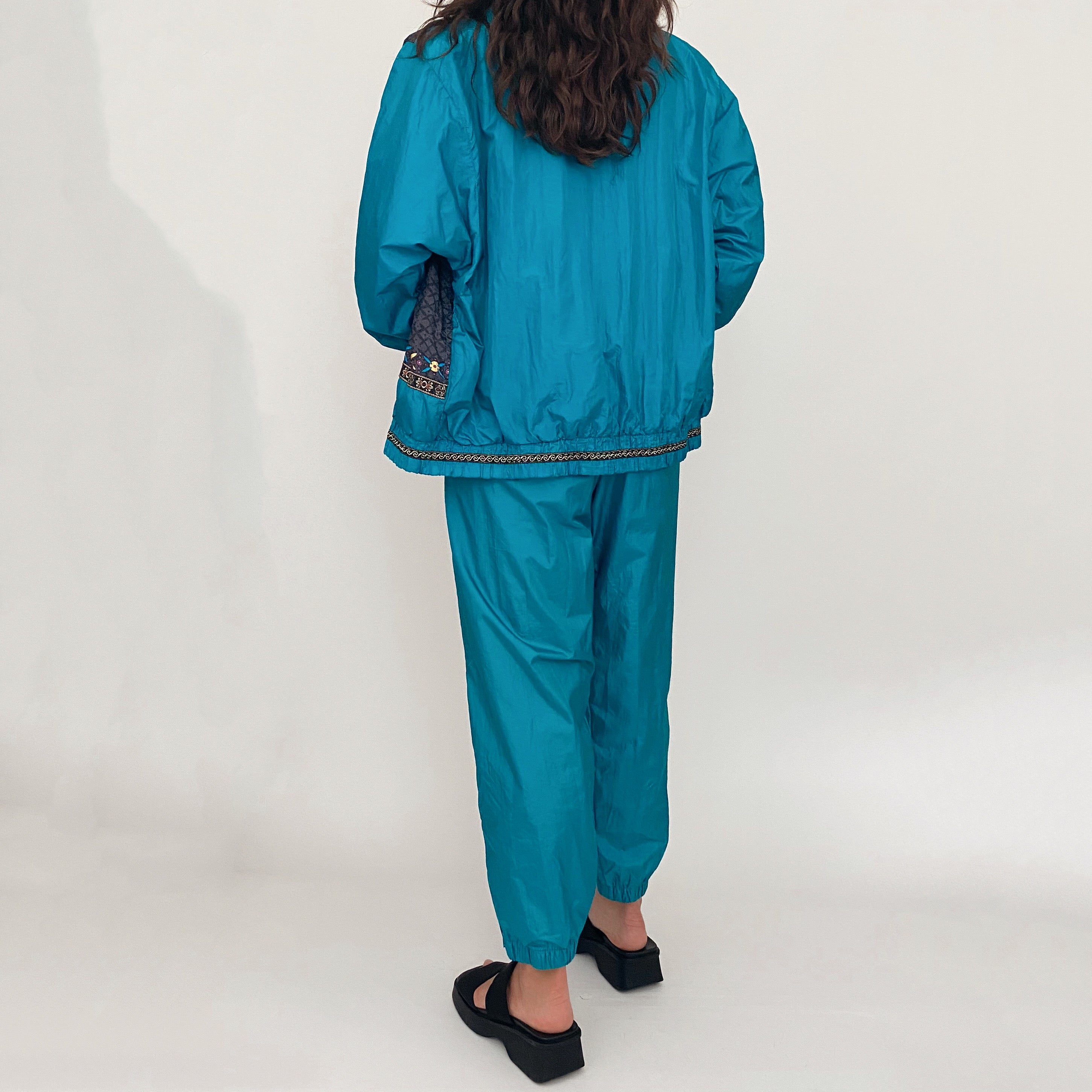 vintage nylon track set - size l petite