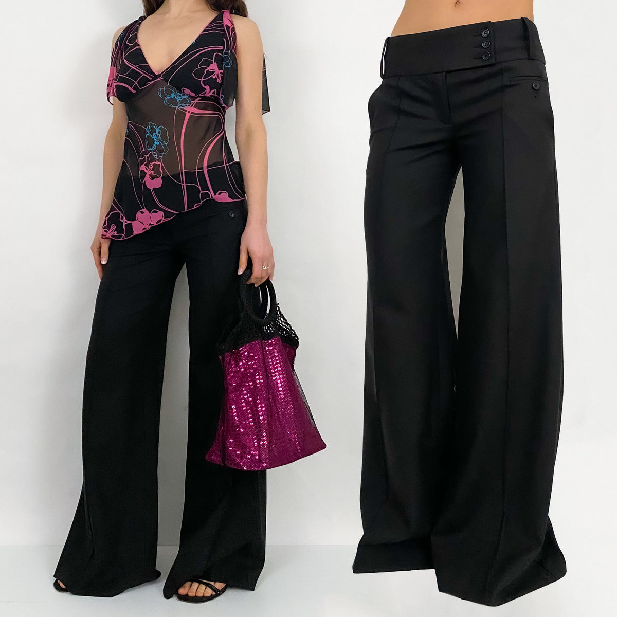 bcbgmaxazria Wide Leg Trousers Holy Thrift