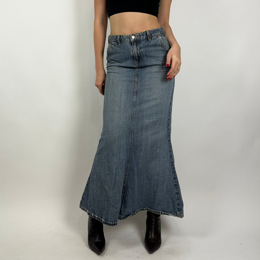 Vintage high waisted clearance denim skirt