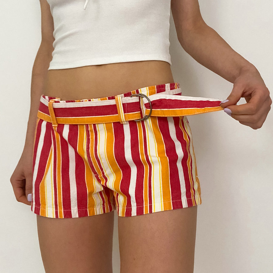 citrus striped summer shorts - size 6