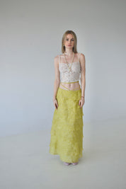 Chartreuse Maxi Skirt
