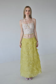 Chartreuse Maxi Skirt