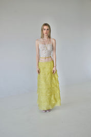 Chartreuse Maxi Skirt