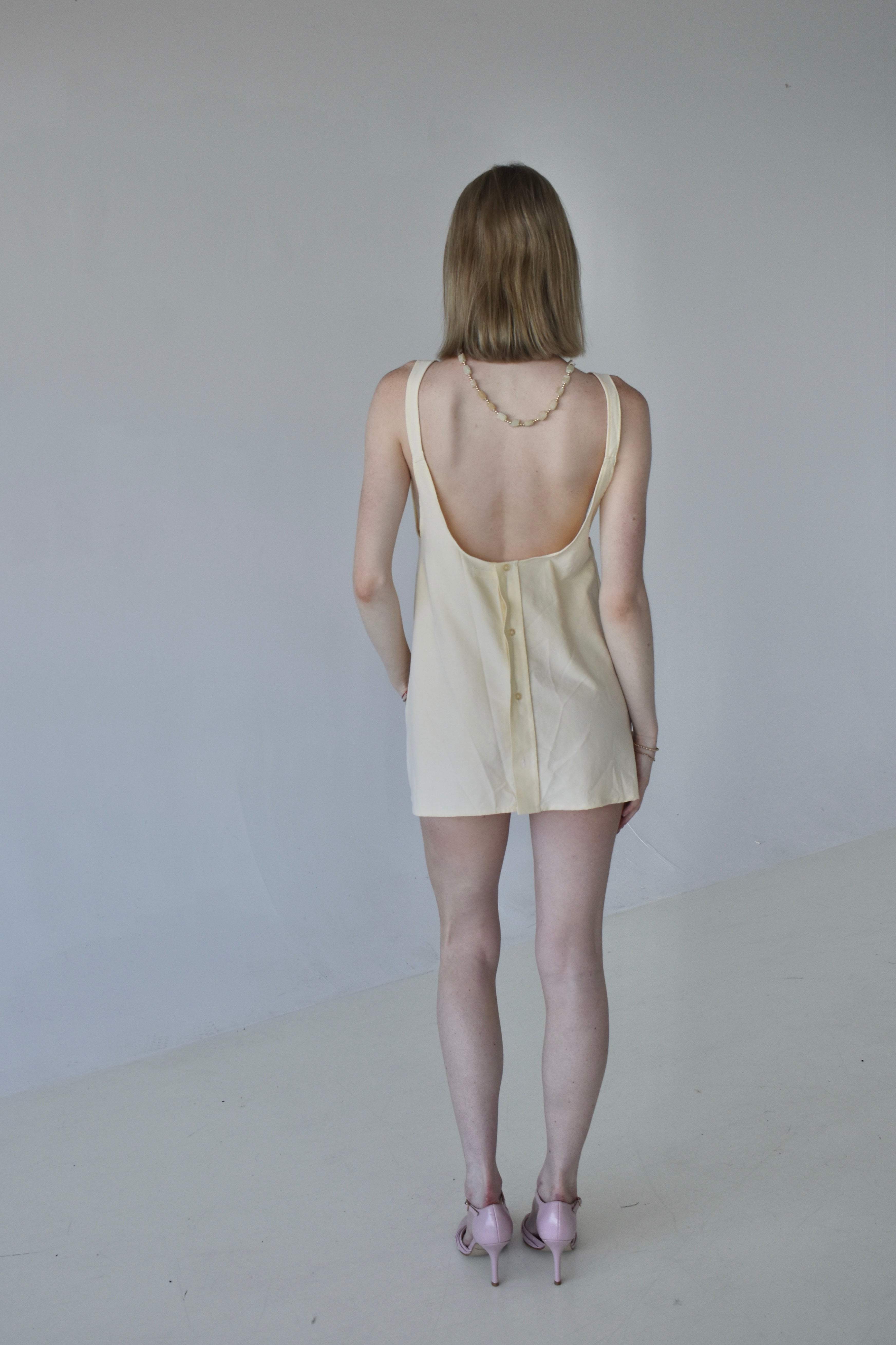 Yellow Mini Dress