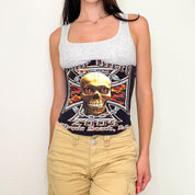 Reworked Skull Underbust Corset Top