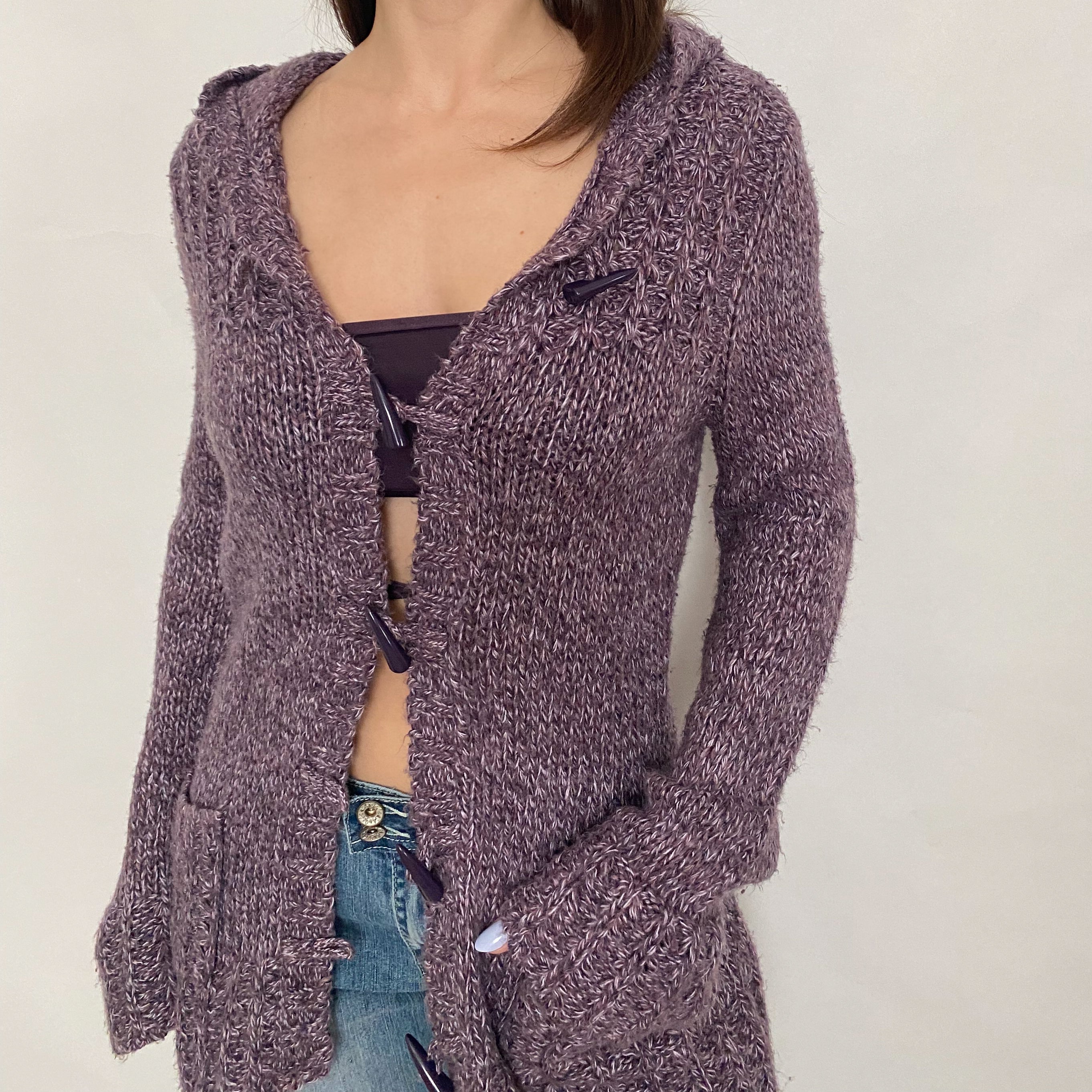 Y2K Hooded Cardi - Small